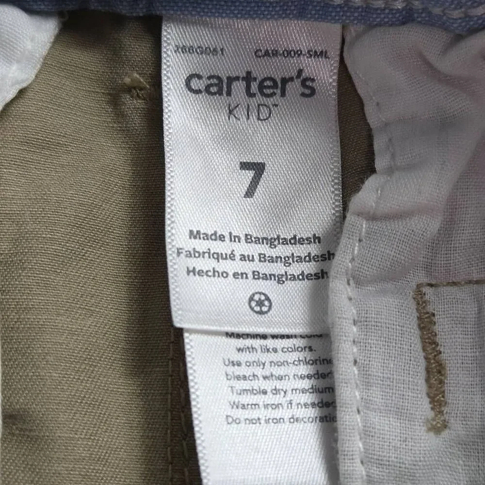 Carter's khaki uniform pants 7